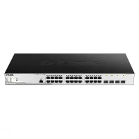 Switch D-Link DGS-1210-28P/ME, cu management, cu PoE, 24x1000Mbps (PoE) + 4xSFP