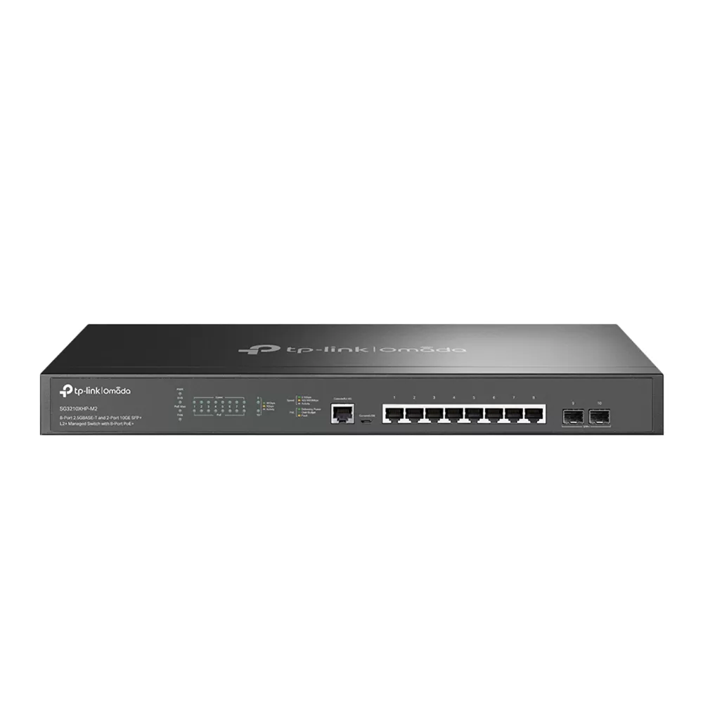 Switch Tp-Link Omada SG3210XHP-M2  cu management  cu PoE  8x2500Mbps(PoE+) + 2xSFP+