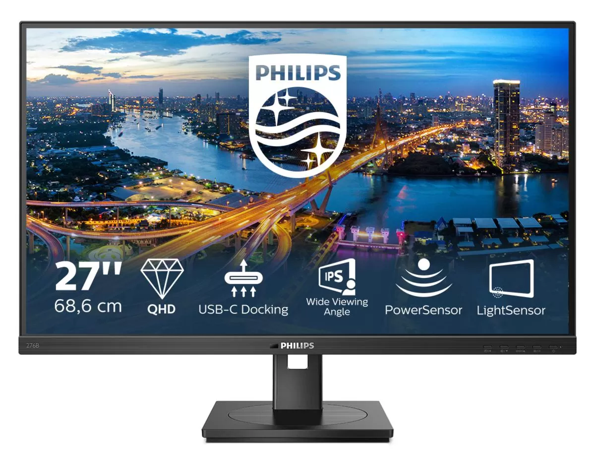 Monitor LED Philips 276B1/00  27"  QHD  75Hz  4ms  Black