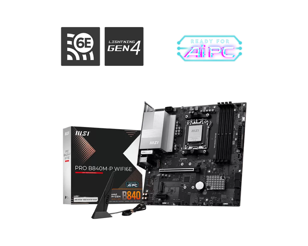 Placa de baza MSI PRO B840M-P WIFI6E  Socket AM5