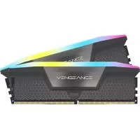 Memorie Desktop Corsair Vengeance RGB, 64GB(2 x 32GB) DDR5, 6000Mhz, CL40, Grey