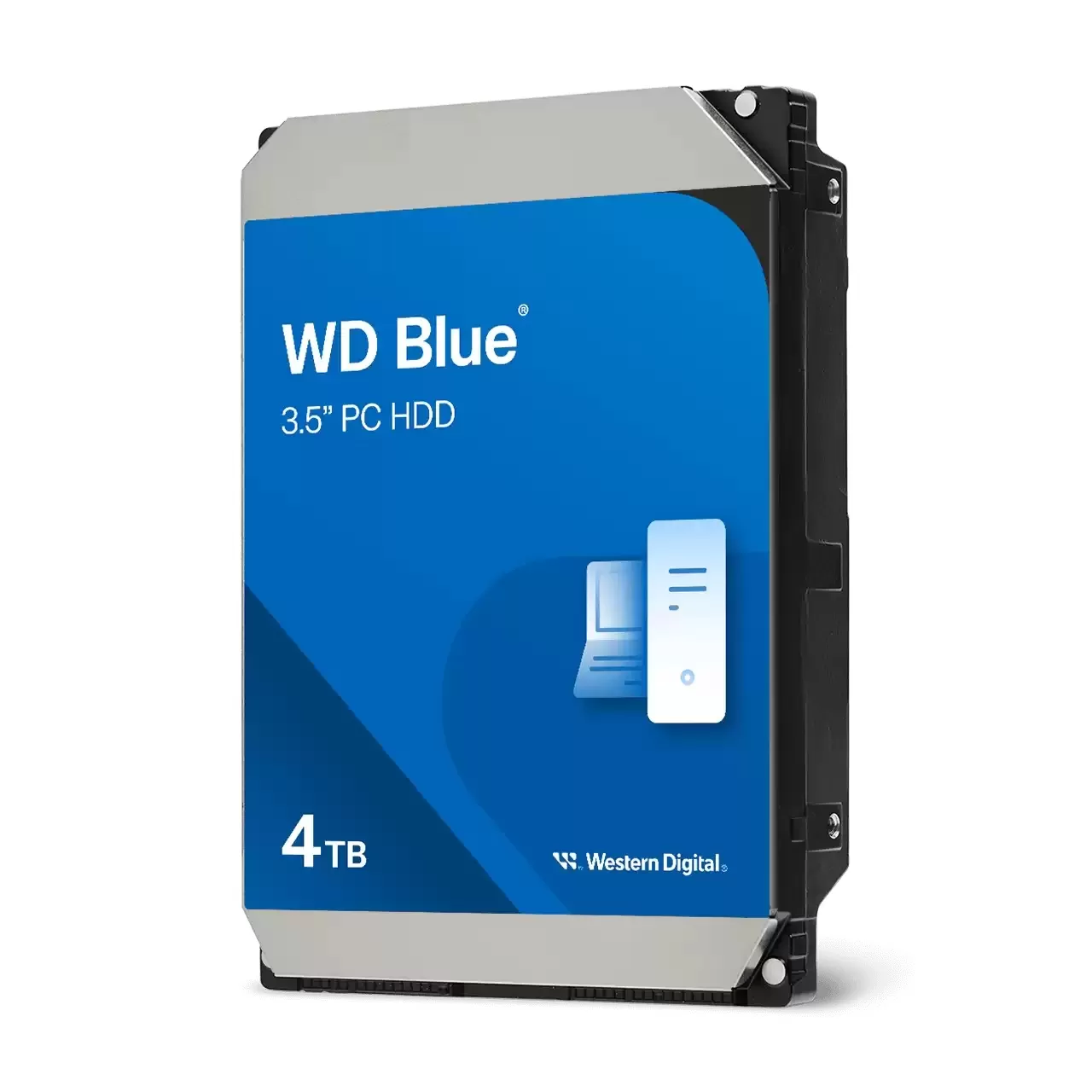 Hard Disk Desktop Western Digital WD Blue  4TB  5400RPM  128MB  SATA III  CMR