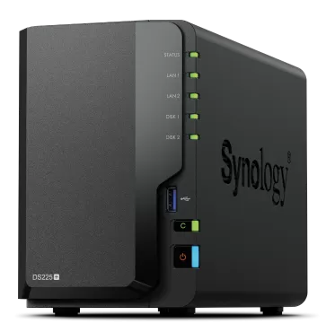NAS Synology DiskStation DS225+  2xGigabit  4-bay  2GB RAM  fara HDD-uri