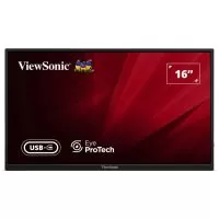 Monitor portabil LED Viewsonic VA1650, 15.6", Full HD, 60Hz, 7ms, Black