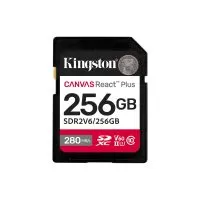 Card de memorie Kingston Canvas React Plus, 256GB, SDXC, UHS-II, U3, V60