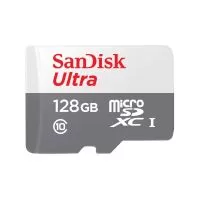 Card de memorie SanDisk Ultra Lite, Micro SDXC, 128GB, Class 10, UHS-I, White/Grey