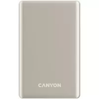 Baterie Portabila Canyon OnPower 505, 5000mAh, MagSafe, Wireless, Beige