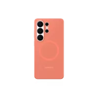 Husa Samsung Silicone Magnet Case pentru Galaxy S26 Ultra, Coralred