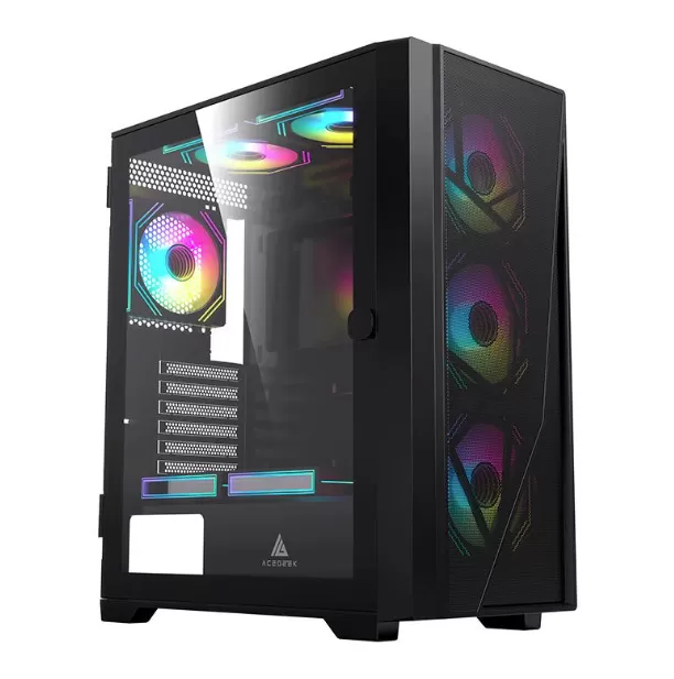 Carcasa Pc  Alphagear Purifier V2 mesh Argb Black