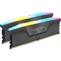 Memorie Desktop Corsair Vengeance RGB Grey, 32GB(2 x 16GB) DDR5, 6000MHz, CL38