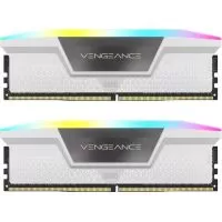 Memorie Desktop Corsair Vengeance RGB White, 16GB(2 x 8GB) DDR5, 5200MHz, CL40