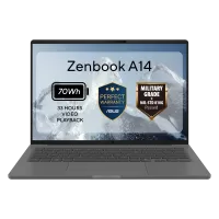 Ultrabook Asus ZenBook UX3407NA, 14" WUXGA OLED, Snapdragon X2 Elite X2E-88-100, RAM 16GB, SSD 512GB, Windows 11 Home, Iceland Gray
