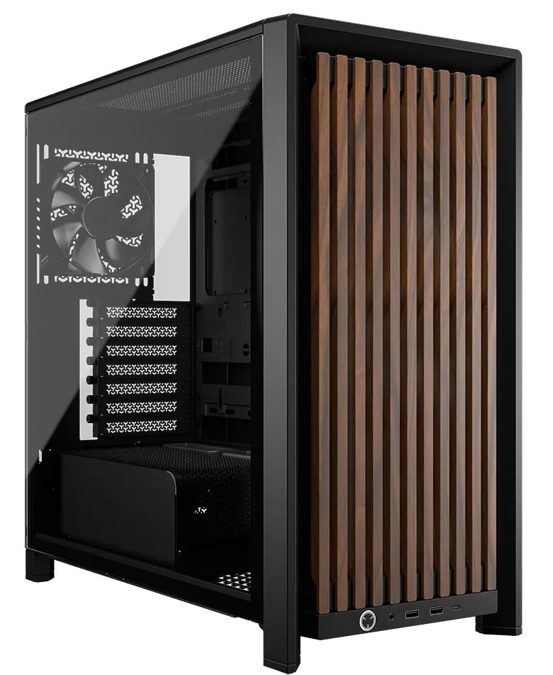 Carcasa Pc CORSAIR iCUE 4000D Black+Wood
