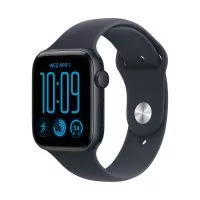Smartwatch Apple Watch SE 3 GPS + Cellular (2025), 44mm, Carcasa Midnight Aluminium, Bratara Navy Blue Sport Band - M/L