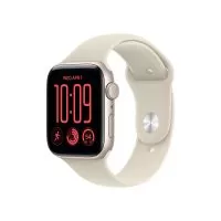 Smartwatch Apple Watch SE 3 GPS (2025), 40mm, Carcasa Starlight Aluminium, Bratara Sand Sport Band - S/M