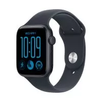 Smartwatch Apple Watch SE 3 GPS (2025), 44mm, Carcasa Midnight Aluminium, Bratara Navy Blue Sport Band - M/L