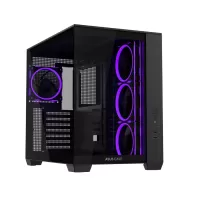 Carcasa PC Asus A32 Plus TG ARGB, Black
