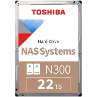 Hard Disk Desktop Toshiba N300 NAS, 22TB, 7200RPM, 1024MB, SATA