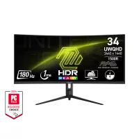 Monitor LED MSI MAG 342CQR E2, 34", Curbat, UWQHD, 180Hz, 1ms, Black