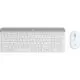 Kit Tastatura & Mouse Logitech MK470 Slim Combo, Off White