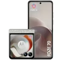 Telefon Mobil Motorola razr 70, 256GB Flash, 8GB RAM, Nano SIM + eSIM, 5G, Pantone Bright White