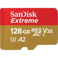 Card de memorie SanDisk Extrem,  Micro SDXC, 128GB + Adaptor SD
