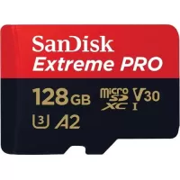 Card de memorie Sandisk Extreme Pro, MicroSDXC 128GB + Adaptor SD