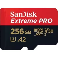 Card de memorie Sandisk Extreme Pro, MicroSDXC 256GB + Adaptor SD