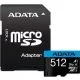 Card de memorie A-Data Premier MicroSDXC 512 GB, Clasa 10, UHS-I U1 + Adaptor SD