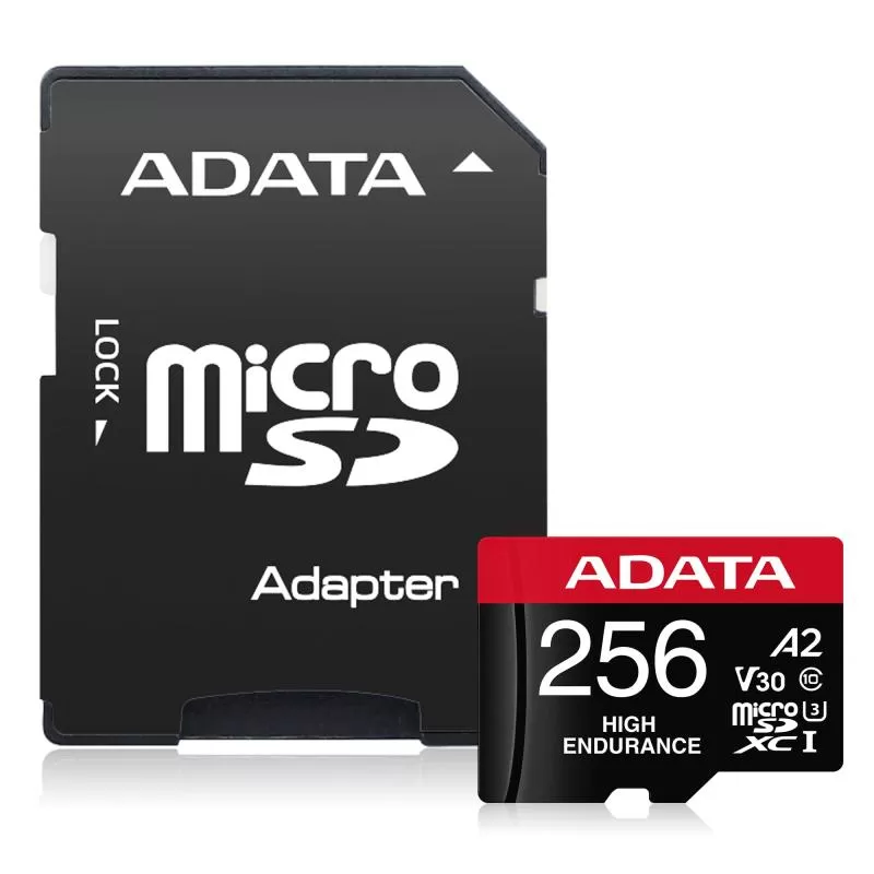 Card de memorie A-Data High Endurance MicroSDXC  256GB + Adaptor SD