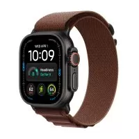 Smartwatch Apple Watch Ultra 4 GPS + Cellular (2026), 49mm, Carcasa Black Titanium, Bratara Burgundy Alpine Loop - M
