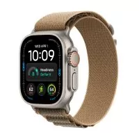 Smartwatch Apple Watch Ultra 4 GPS + Cellular (2026), 49mm, Carcasa Natural Titanium, Bratara Desert Alpine Loop - M