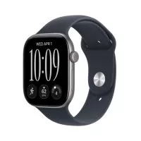 Smartwatch Apple Watch 12 GPS + Cellular, 46mm, Carcasa Space Grey Aluminium, Bratara Navy Blue Sport Band - M/L