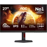 Monitor LED AOC 27G4ZR, 27", Full HD, 260Hz, 1ms, Black