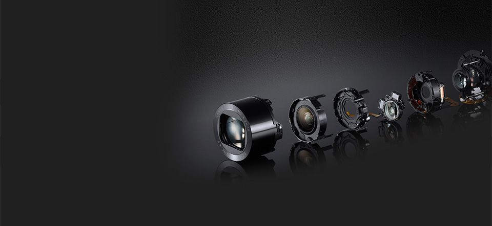 componentele obiectivului camerei