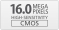 CMOS de 16,0 megapixeli