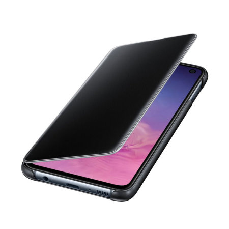 Official Samsung Galaxy S10e Clear View Stand Cover Case - Black