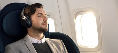 Funcţie de anulare a zgomotului, perfectă în timpul zborului